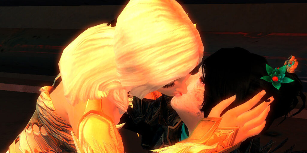 Kuss Szene zwischen Kasmeer und Marjory in der ersten Staffel