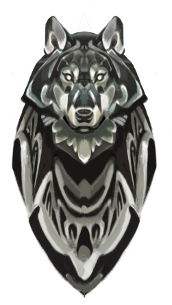 Emblem des Wolfes