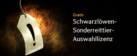 Gratisitem Schwarzlöwen-Sonderreittier-Auswahllizenz