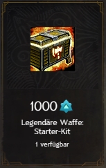 legendäre waffe starter kit
