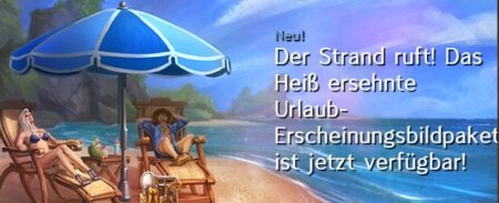 Heiß ersehntes Urlaub-Erscheinungsbildpaket