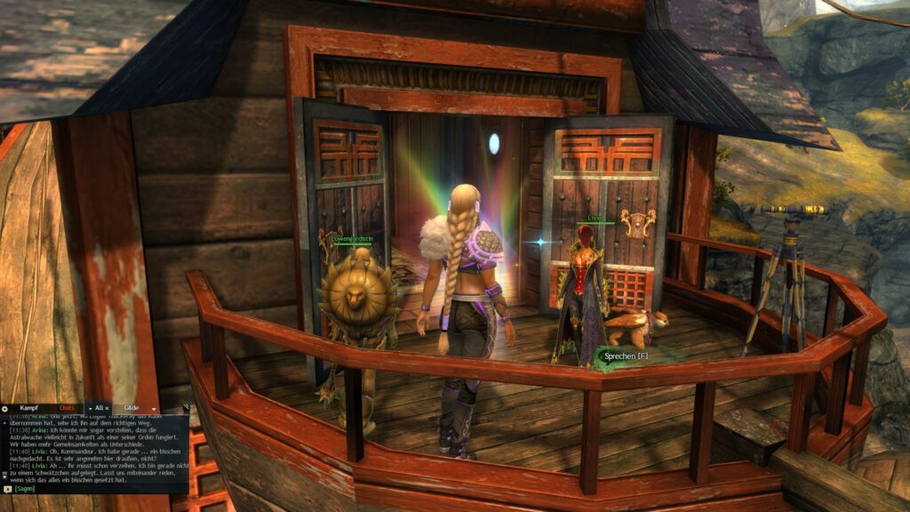 Livia oben auf dem Turm