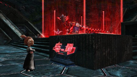 Asura macht Experimente mit Tech-Raptor