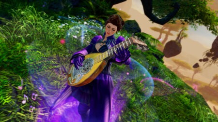 Mesmer spielt die Laute