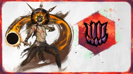 Medium Symbol mit einem Sylvari der ein brenndes Zepter schwingt