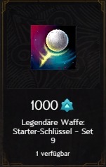 legendärer schlüssel set 9