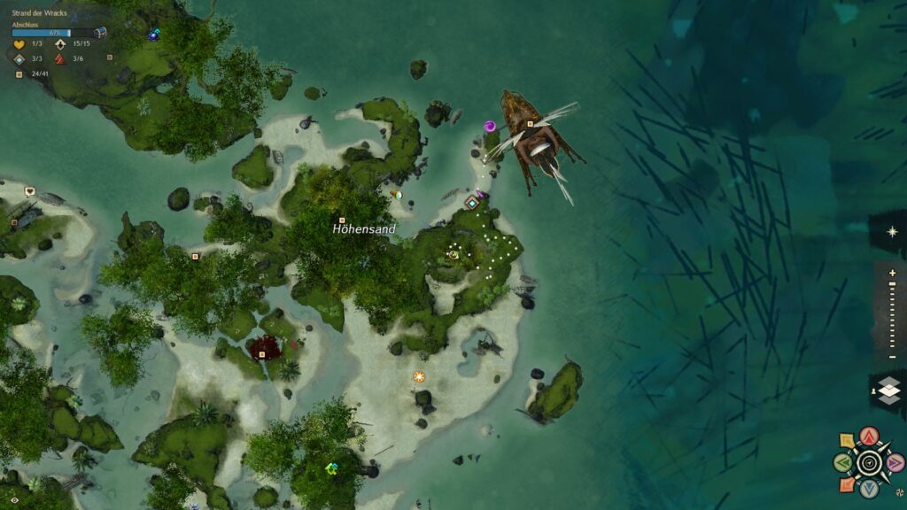 Falken- Tagebuch Karte