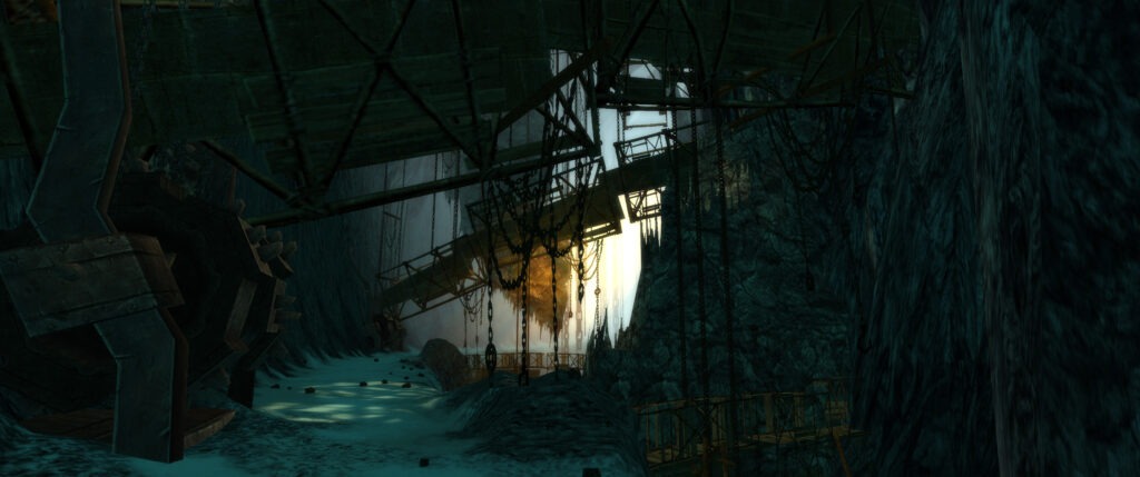 Höhle mit Kettenstruktur