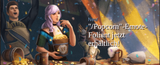 "Popcorn"-Emote-Foliant jetzt erhältlich!